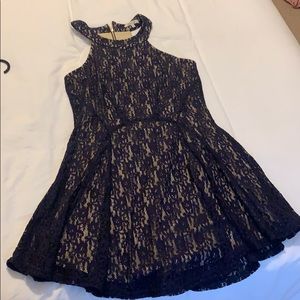Navy blue lace dress